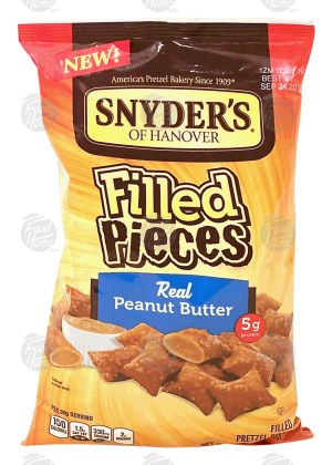Snyder's Of Hanover Filled Pieces peanut butter filled pretzel pieces 10 ounce