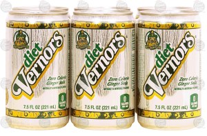 Vernors diet ginger soda (ale) zero calorie, 7.5-fl. oz. 6 pack