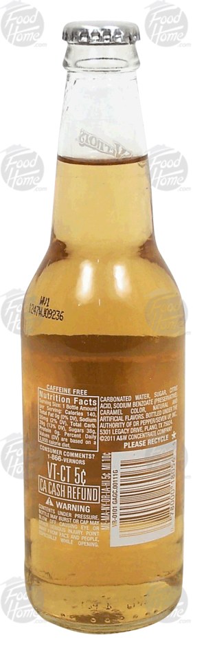 Vernors The Original ginger soda (ale) made with sugar 12 fluid ounce