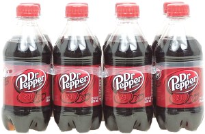 Dr Pepper soda pop, 12-fl oz. 8 pack