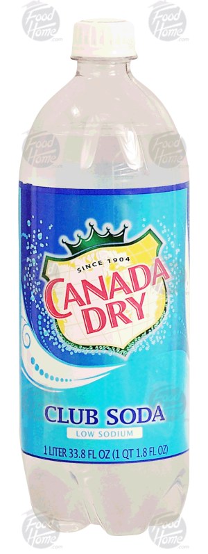 Canada Dry club soda, low sodium 1