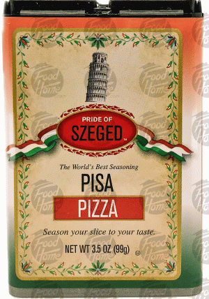 Pride Of Szeged pisa, pizza seasoning, plastic shaker 3.5 ounce