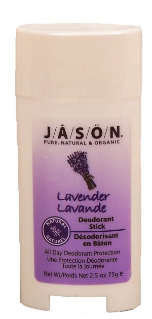 Jason Natural Cosmetics deodorant stick, lavender, organic 2.5 ounce