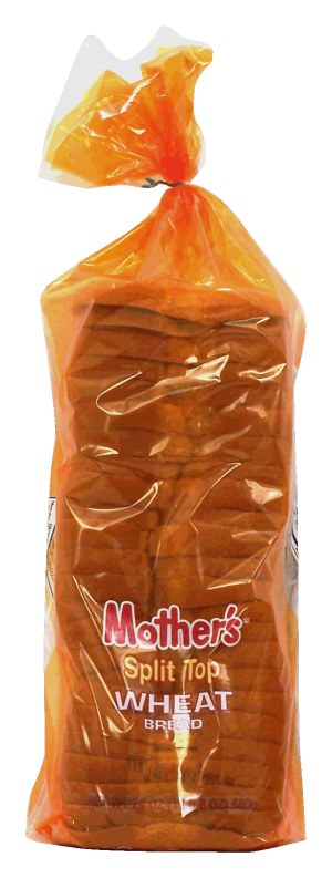Mother's split top sliced wheat bread loaf 24 ounce