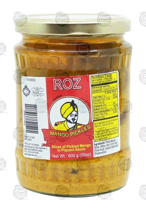 Roz mango pickles, in piquant sauce 600 gram