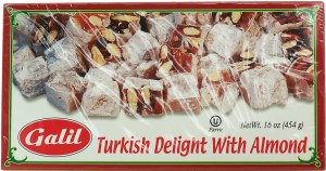 Galil turkish delight with almond soft candy 16 ounce