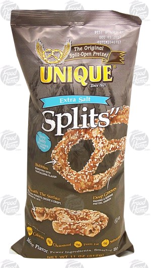 Unique Splits extra salt pretzel snack 11 ounce