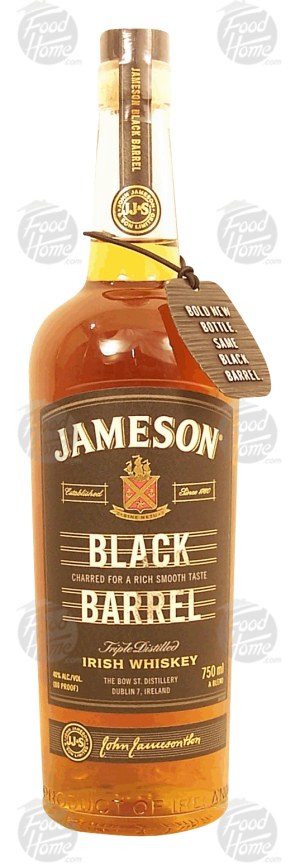 Jameson Black Barrel irish whiskey charred for a rich smooth taste, 40% alc. by vol. 750 milliliter