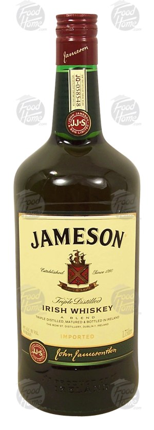 Jameson irish whiskey, triple distilled, 40% alc. by vol. 1.75