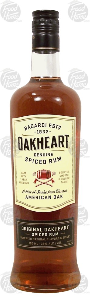 Oakheart Genuine spiced rum, 35% alc. by vol. 750 milliliter