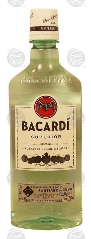 Bacardi Superior white rum, 40% alc. by vol. 750 milliliter