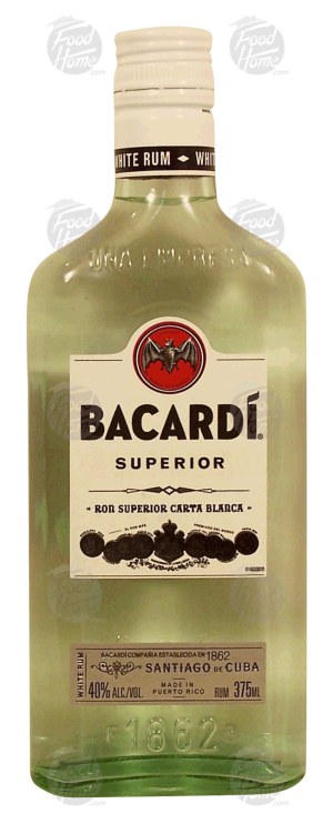 Bacardi Superior rum, 40% alc. by vol. 375 milliliter