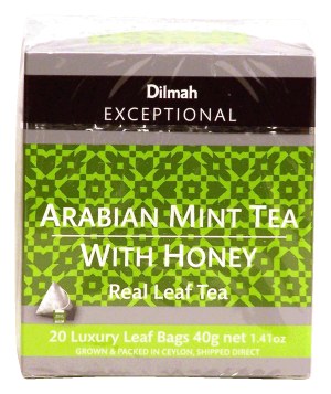 Dilmah Exceptional arabian mint tea with honey, real leaf tea, 20-bags 1.41 ounce