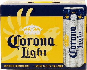Corona Light beer imported from Mexico, 12-fl. oz. tall cans 12 pack