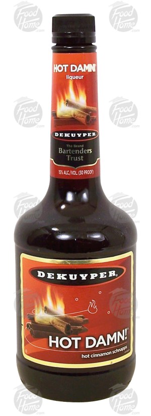 Dekuyper Hot Damn! hot cinnamon schnapps, 15% alc. by vol. 750 milliliter