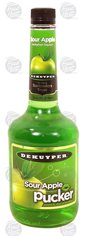 Dekuyper sour apple pucker sweet & sour schnapps, 15% alc. by vol. 750 milliliter