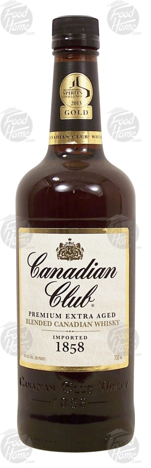 Canadian Club blended canadian whisky, imported 1858, 40% alc. by vol. 750 milliliter