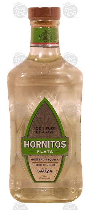 Hornitos Plata nuestro tequila, 100% puro de agave, 40% alc. by vol. 750 milliliter