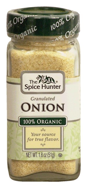 Spice Hunter onion, granulated, 100% organic 1.8 ounce