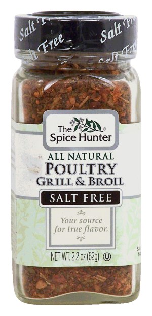 Spice Hunter poultry grill & broil, salt free, all natural 2.2 ounce