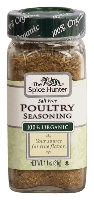 Spice Hunter poultry seasoning, salt-free, 100% organic 1.1 ounce