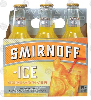 Smirnoff Ice screwdriver orange flavor malt beverage, 11.2-fl. oz. 6 pack
