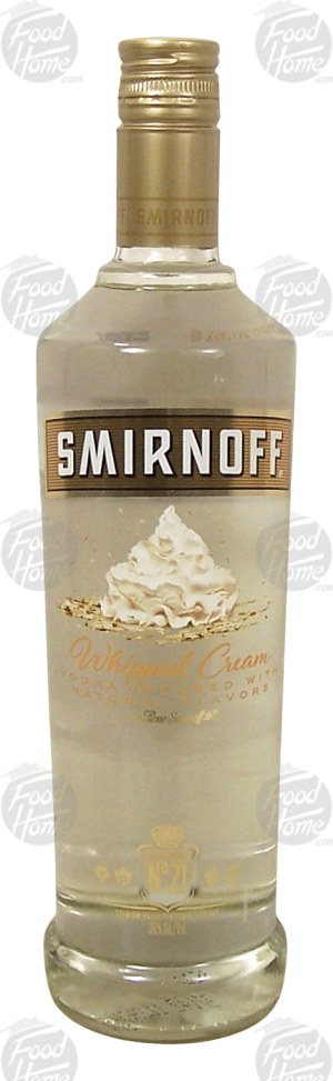 Smirnoff No. 21 whipped cream flavor vodka, 35% alc. by vol. 750 milliliter