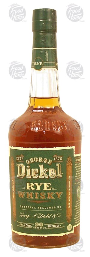 George Dickel rye whisky, charcoal mellowed, 45% alc. by vol. 750 milliliter