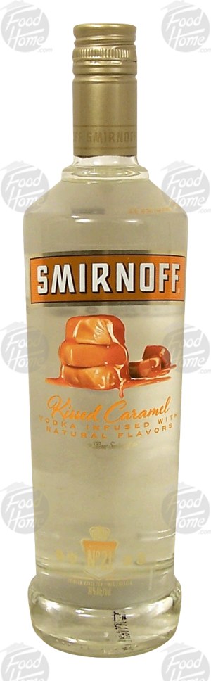 Smirnoff kissed caramel flavor vodka, 35% alc. by vol. 750 milliliter