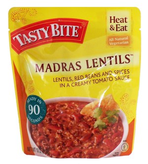 Tasty Bite Madras Lentils lentils, red beans and spice in a creamy tomato sauce, heat & eat 10 ounce