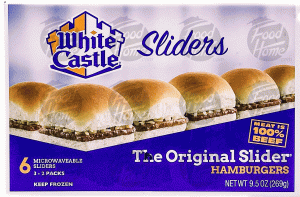 White Castle The Original Slider hamburgers, 100% beef, 6 ct, 3 - 2 packs 9.5 ounce