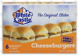White Castle The Original Slider cheeseburgers, 100% beef, 6 ct, 3 - 2packs 11 ounce