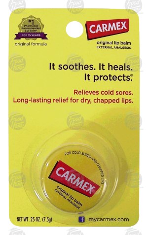 Carmex original lip balm, relief of cold sores and dry chapped lips 0.25 ounce