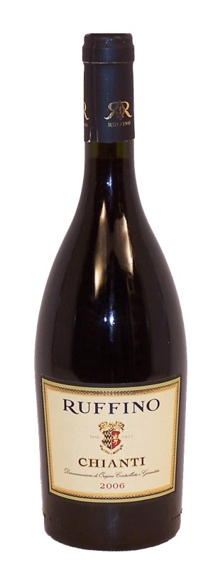 Ruffino chianti, italy, 12.5% alc./vol. 750 milliliter