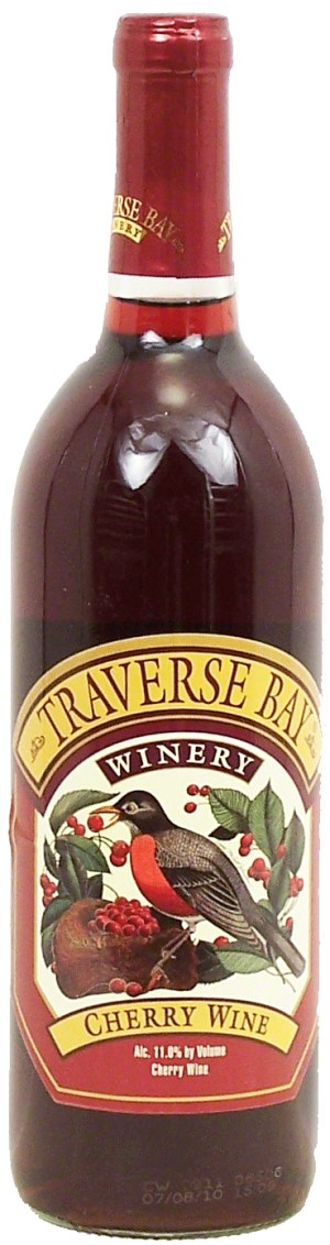 Traverse Bay Winery cherry wine, 11.0% alc./vol. 750 milliliter