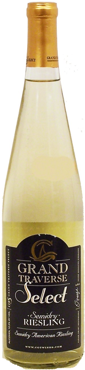 Grand Traverse Resort Select Sweet Harvest; riesling wine of Michigan, 12% alc. by vol. 750 milliliter