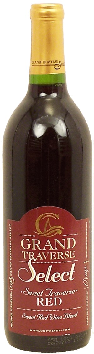 Grand Traverse Resort Select Sweet Traverse; red wine blend of Michigan, 12.5% alc. by vol. 750 milliliter