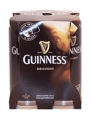Guinness Draught beer 4 14.9-ounce cans 4 pack