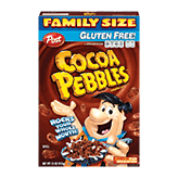 Post Cocoa Pebbles rice cereal with cocoa sweetening 15 ounce