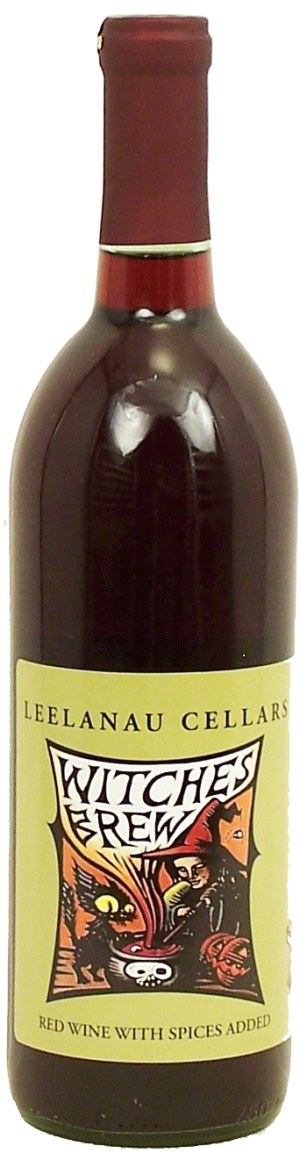 Leelanau Cellars Witches Brew red wine with spices added from Northern Michigan, 12.5% alc. by vol. 750 milliliter