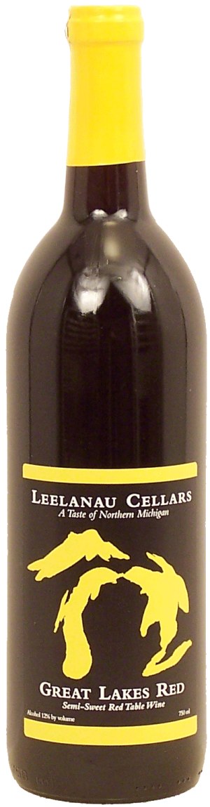 Leelanau Cellars Great Lakes Red semi-sweet red table wine of Northern Michigan 750 milliliter