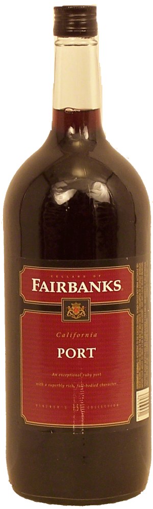 Fairbanks ruby port wine of California, 18% alc. by vol. 1.5