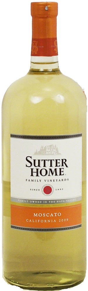 Sutter Home moscato wine of Napa Valley California, 10% alc. by vol. 1.5