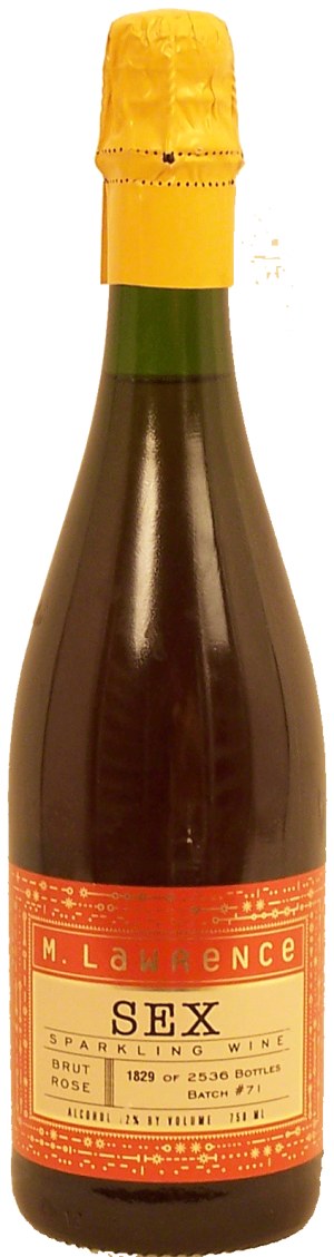 M. Lawrence Sex brut rose sparkling wine of Michigan, 12% alc. by vol. 750 milliliter