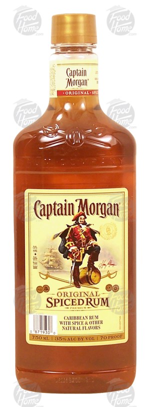 Captain Morgan Original caribbean spiced rum, 35% alc. by vol. 750 milliliter