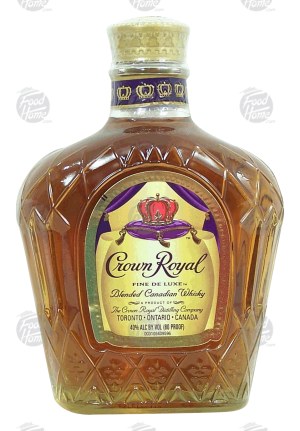 Crown Royal fine de luxe blended canadian whisky, 40% alc. by vol. 375 milliliter