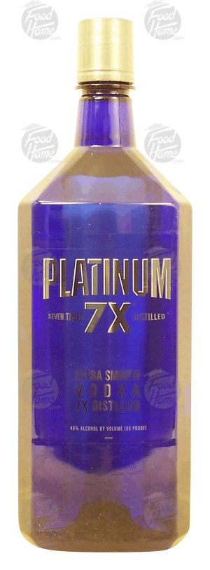 Platinum Extra Smooth vodka, distilled 7 times, 40% alc. by vol. 1.75