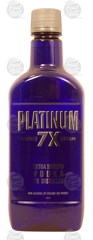 Platinum Extra Smooth vodka, 7 times distilled, 40% alc. by vol. 750 milliliter