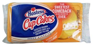 Hostess cupcakes, frosted orange flavored cake with creamy filled, 2-pack 3.38 ounce