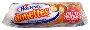 Hostess donettes mini crunch donuts, 6-pack 4 ounce